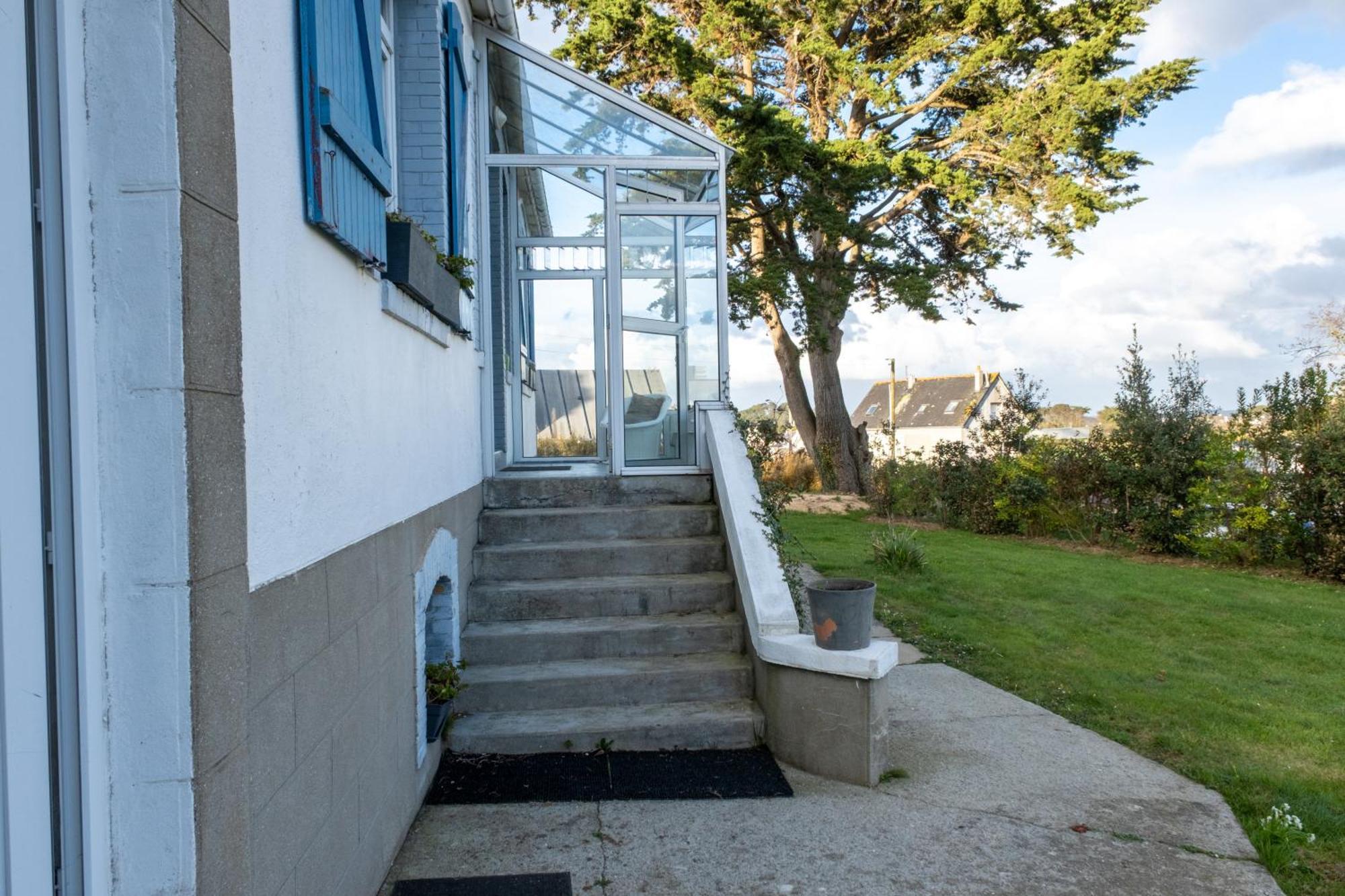 La Maison Aux Volets Bleus A 300M De La Plage Locquirec Exterior foto
