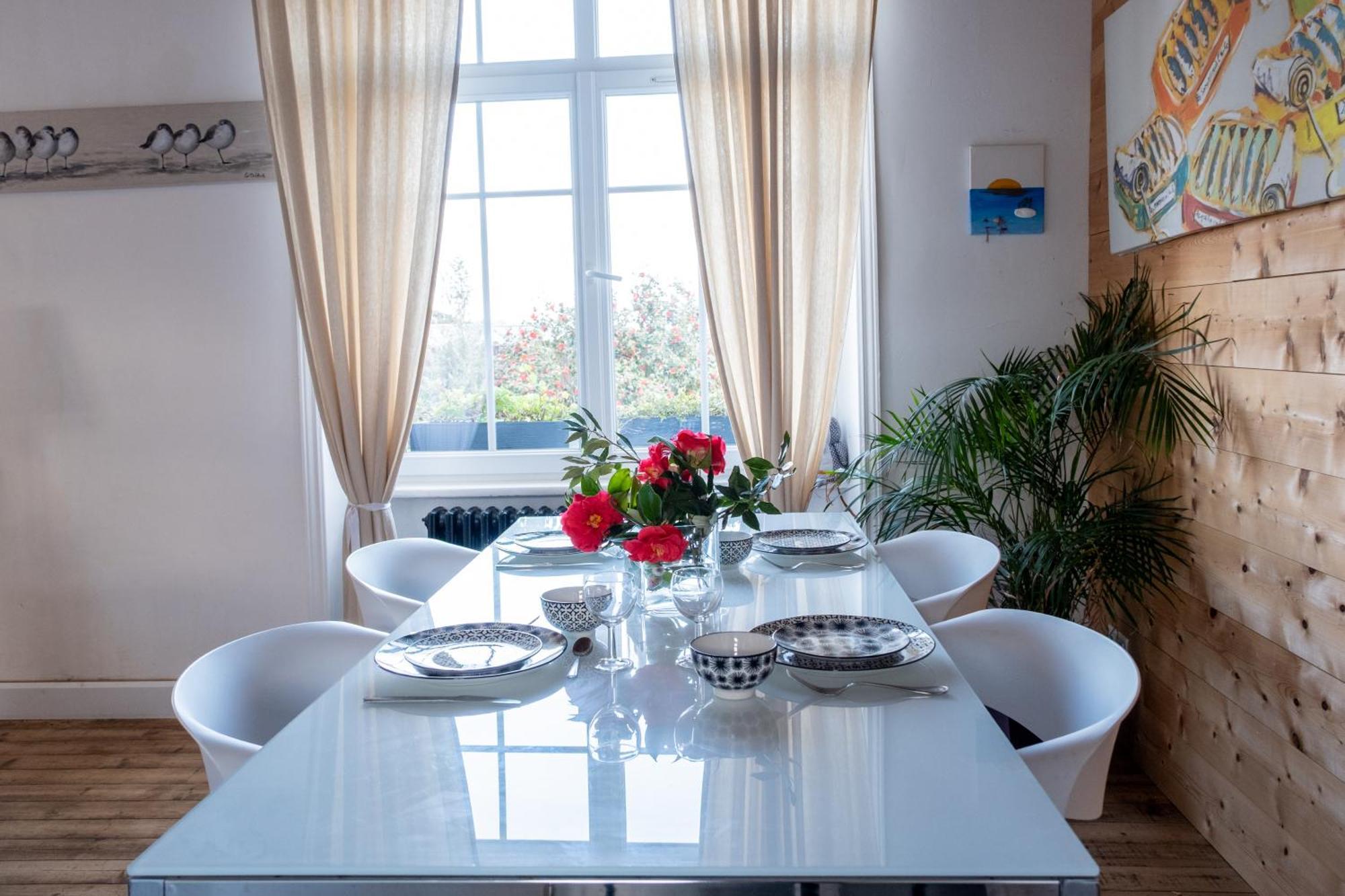 La Maison Aux Volets Bleus A 300M De La Plage Locquirec Exterior foto